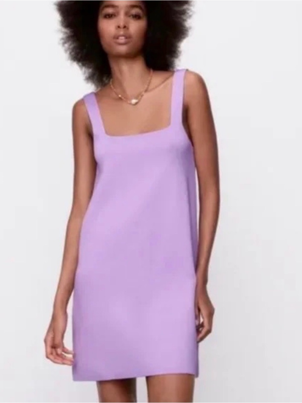 Zara Lilac Knit Mini Dress